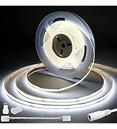 COB LED Strip Lights White 5000K,PAUTIX 20ft/6.1m Super Bright CRI90+ Flexible LED Tape,DC24V for...