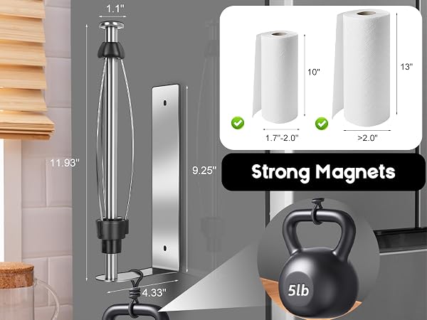magnetic paper towel holder