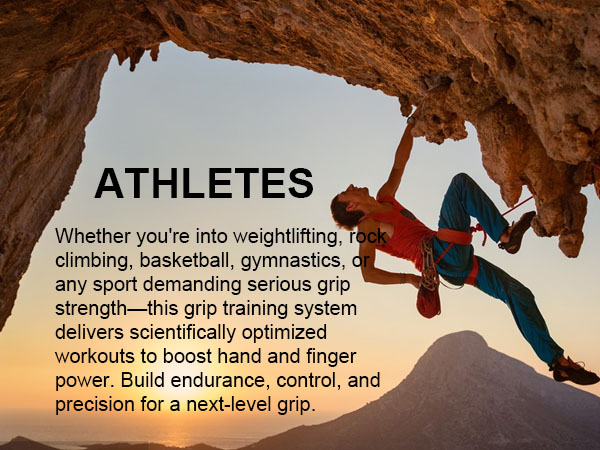 Grip Strength Trainer Kit, Hand Gripper Strengthener