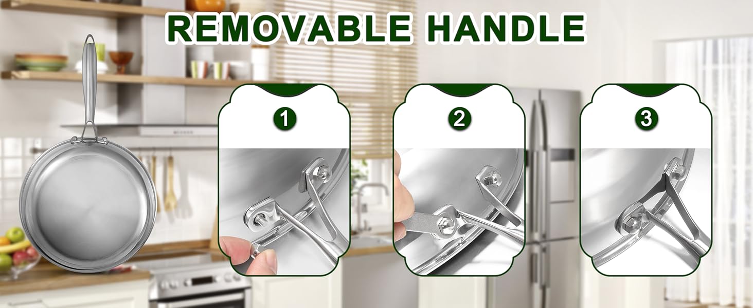 stainless steel saute pan