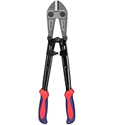 WORKPRO W017004A Bolt Cutter, Bi-Material Handle with Soft Rubber Grip, 14", Red&amp;Blue
