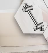 black shower arm