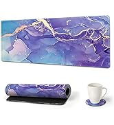 AIMSA Large Gaming Mouse Pad Extended Mouse Pad with Stitched Edge, Keyboard Mouse Mat Non-Slip R...