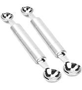 2 Pcs Double Ended Headed Fruit Icecream Ball Spoon Melon Baller Parisienne Scoop Smooth Round Me...