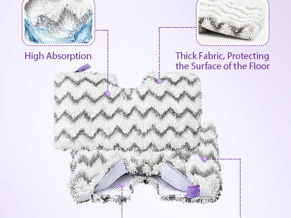 steam mop pads