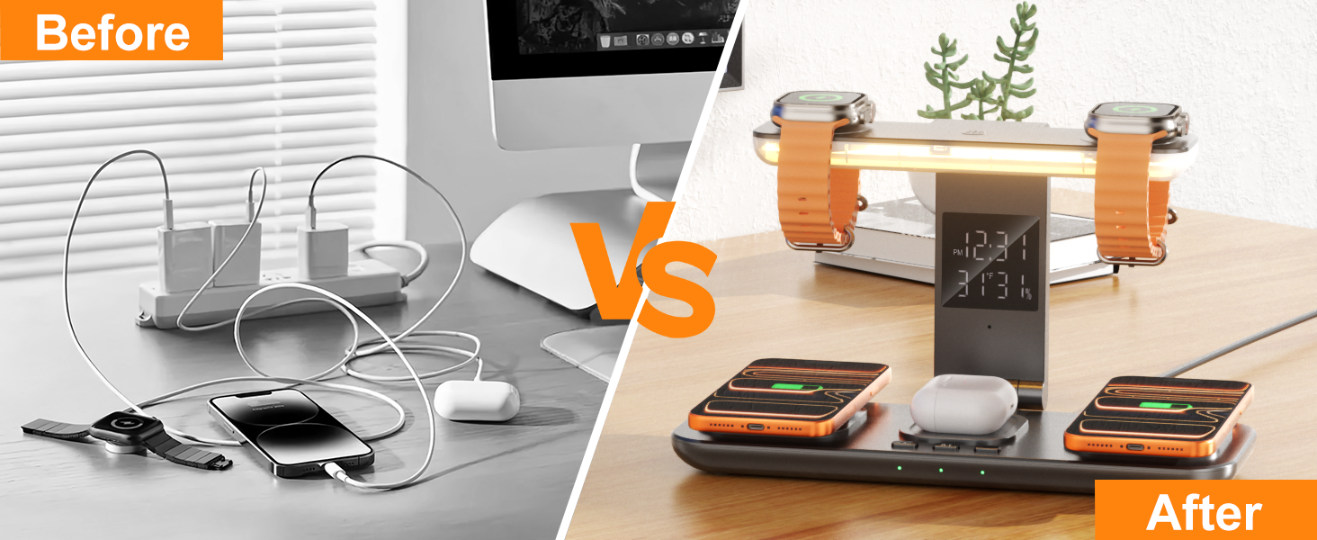 dual phone charging station