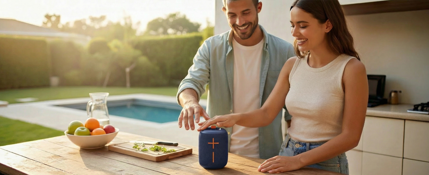 Simple portable Bluetooth speaker for everyday home and outdoor use with easy one Outdoor Adventures