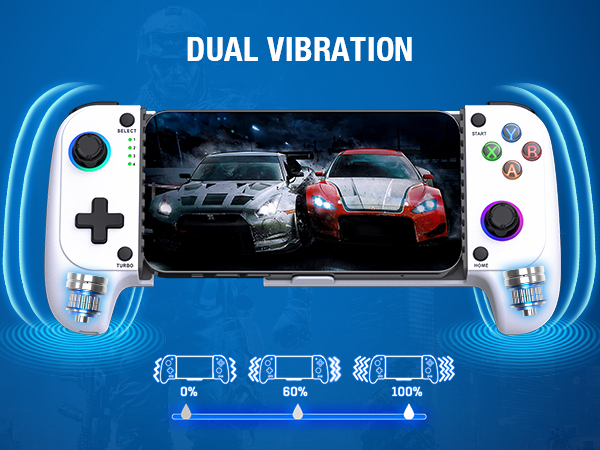 Portable wireless Mobile Controller with RGB Light