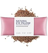 Eye Pillows for Relaxation, Yoga, Microwavable Weighted Eye Mask with Washable Cover Heated for M...