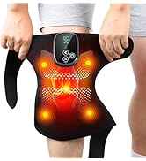 Upgraded Heated Knee Massager with 4 Powerful Motors, 5 Heats &amp; 3 Massages, Built-in 5000mAh Rech...