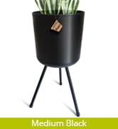 Mid-Century Metal Flowerpot with Stands