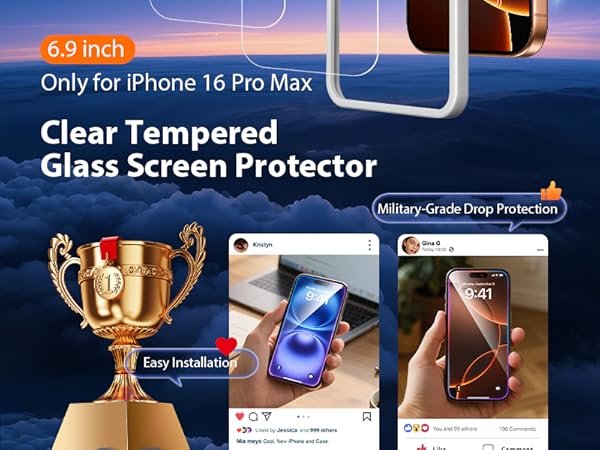 iphone 16 pro max screen protector