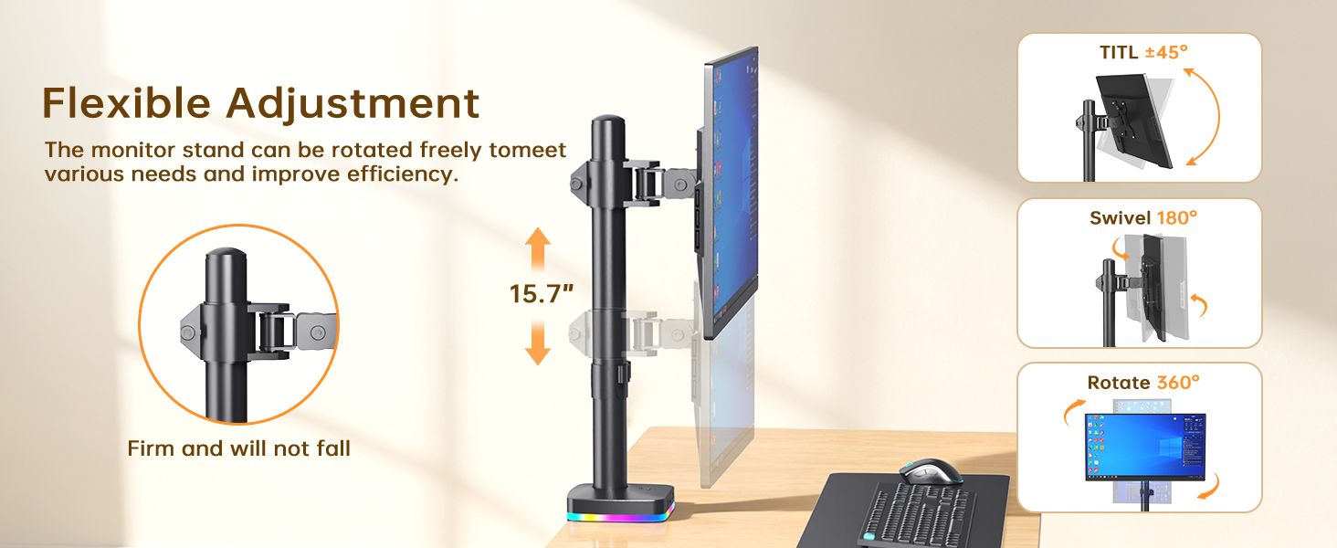Single RGB Monitor Stand