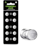 CPANCELL AG12 Battery 386 sr43 Battery L1142 Battery LR43 D386 L1142 D301 186 SR43 1.5v Alkaline ...