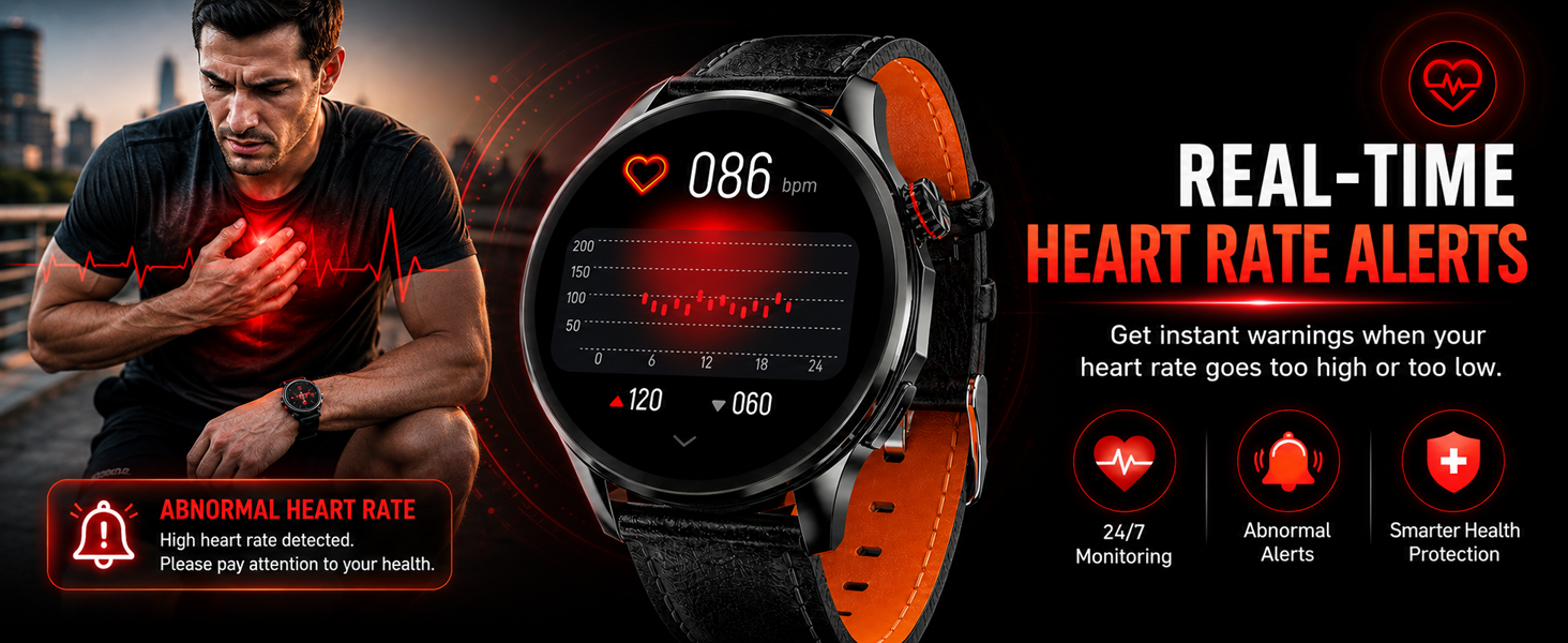 Smart watch with Heart Rate Monitoring