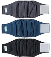 wegreeco Washable Dog Diapers - Washable Male Dog Belly Wrap - Pack of 3
