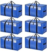 BAGAIL Heavy Duty Moving Bags with Strong Handle, Extra Large Moving Boxes, Storage Tote for Clot...
