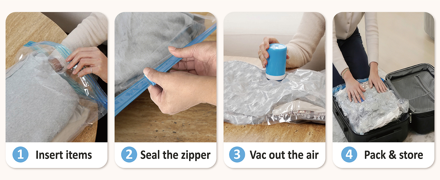 cordless travel vacuum bag set