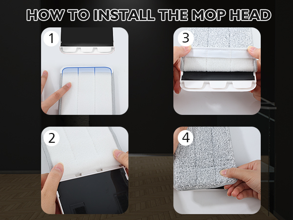 how to install the mop head