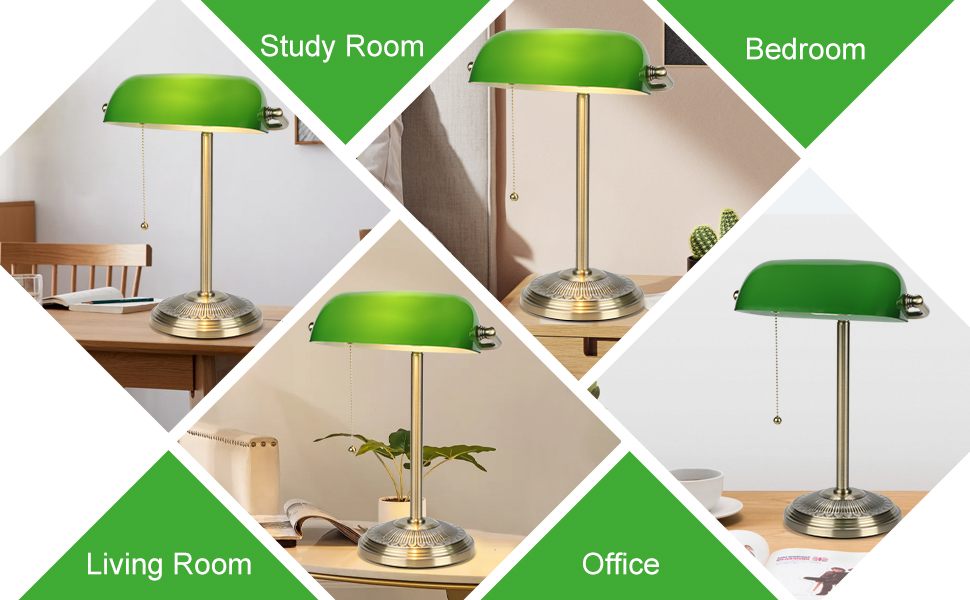 Green Bankers Lamp