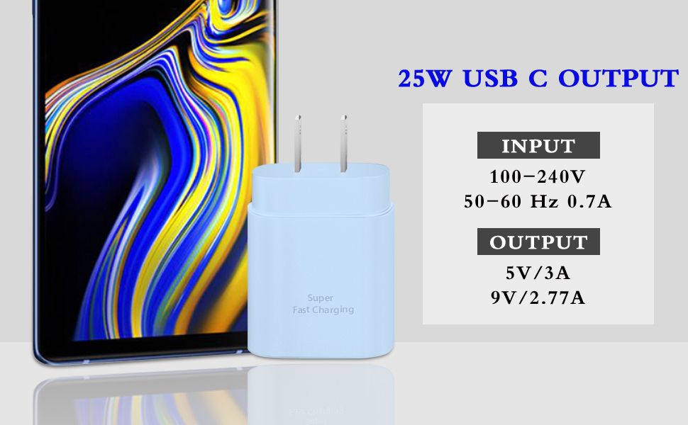 Samsung charger blue