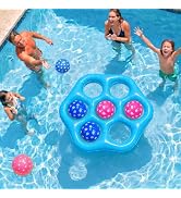 Pool Toys Games Set,Tic Tac Toe Pool Floating Games for Adults,Inflatable Pool Floats Adult with ...