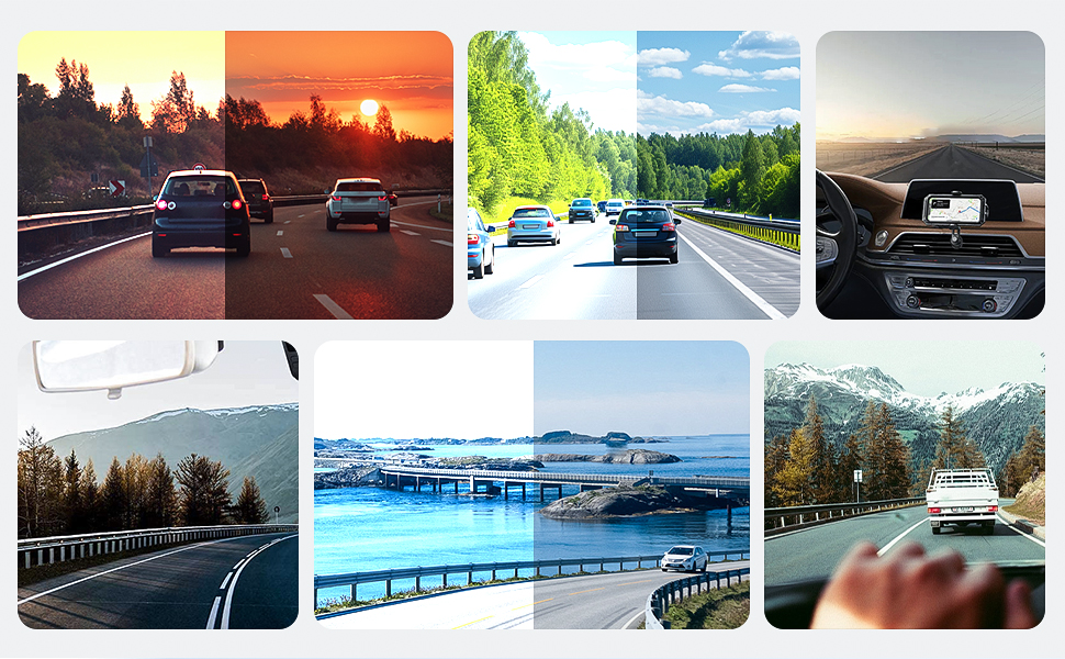 R2-4K PRO dual dash cams circular polarizing Lens cpl accessories 