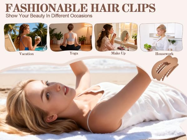 flat hair clips