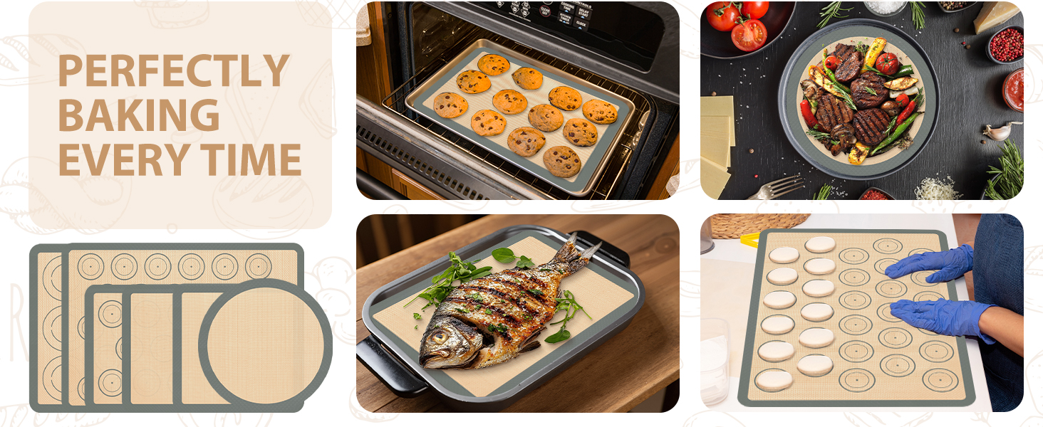 Silicone Baking Mat Set