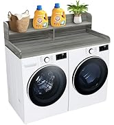 Royxen Laundry Countertop with 2-tier Shelf Universal Fit, Washer and Dryer Countertop with Stora...