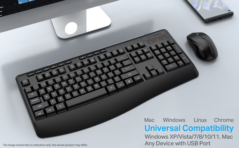 Wireless Keyboard and Mouse Combo