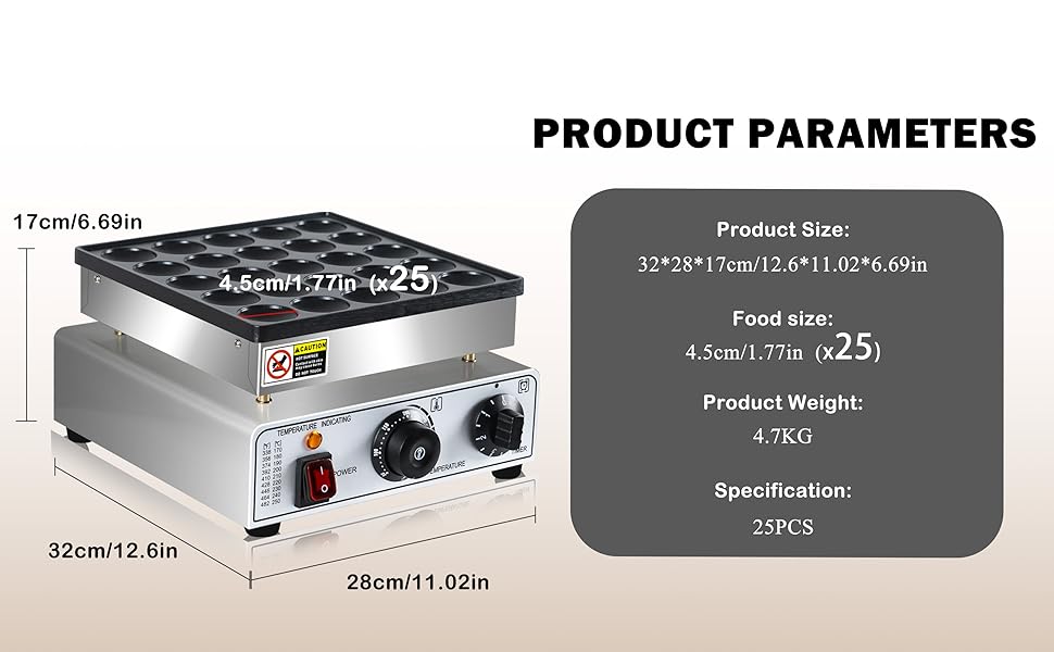 commercial 25PCS mini pancake maker