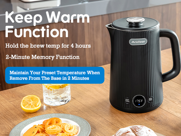 electric kettle temperature control