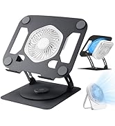 Laptop Cooling Stand with Detachable Desk Fan