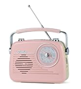 Wenpzeray D216 Radio Portable Vintage Shortwave AM FM Radio Good Reception Rechargeable Receiver ...