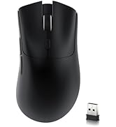 ATTACK SHARK R1 Wireless Gaming Mouse,Tri-Mode Connection (2.4G/Wired/BT5.2),55g Lightweight,18K ...