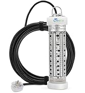 Pinboer Fishing Light Underwater 12V 15000LM 110V 35000LM Green White Blue Yellow Led Submersible...