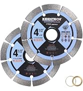 KEENTECH Segmented Diamond Saw Blade 4-1/2 inch, for Smooth Cutting Concrete Marble Granite Brick...