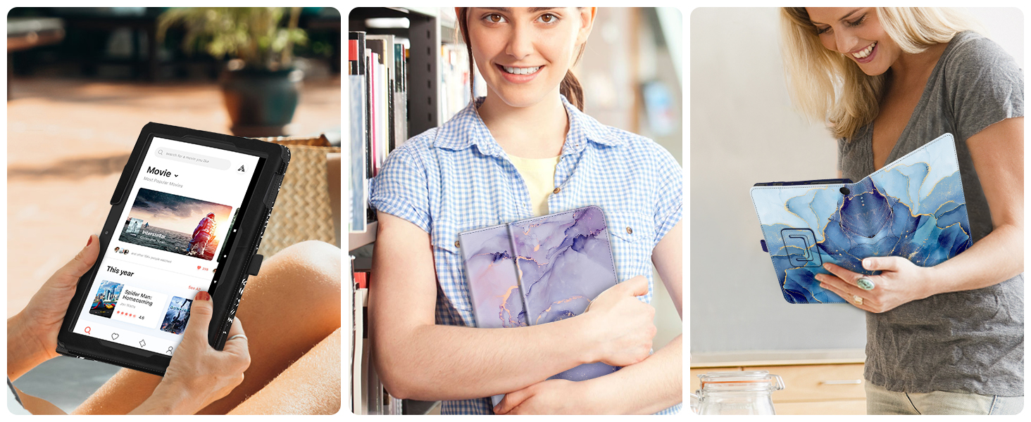 All new hd fire 10 2023 13 gen screen protector keyboard leather slim cover accessories