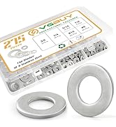 VGBUY 275PCS Washers Assortment Kit, Thickened 304 Stainless Steel Flat Washers for Screws, Asort...