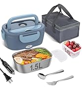 Vabaso Electric Lunch Box Food Heater, Electric Heating Lunch Boxes Lunch for Adults/Men/Truck/Ca...