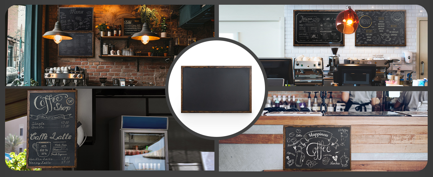 chalkboards in use in various rooms