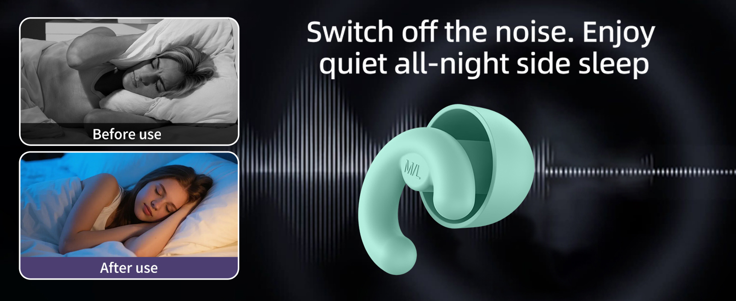 Switch off the noise. Enjoy quiet all-night side sleep