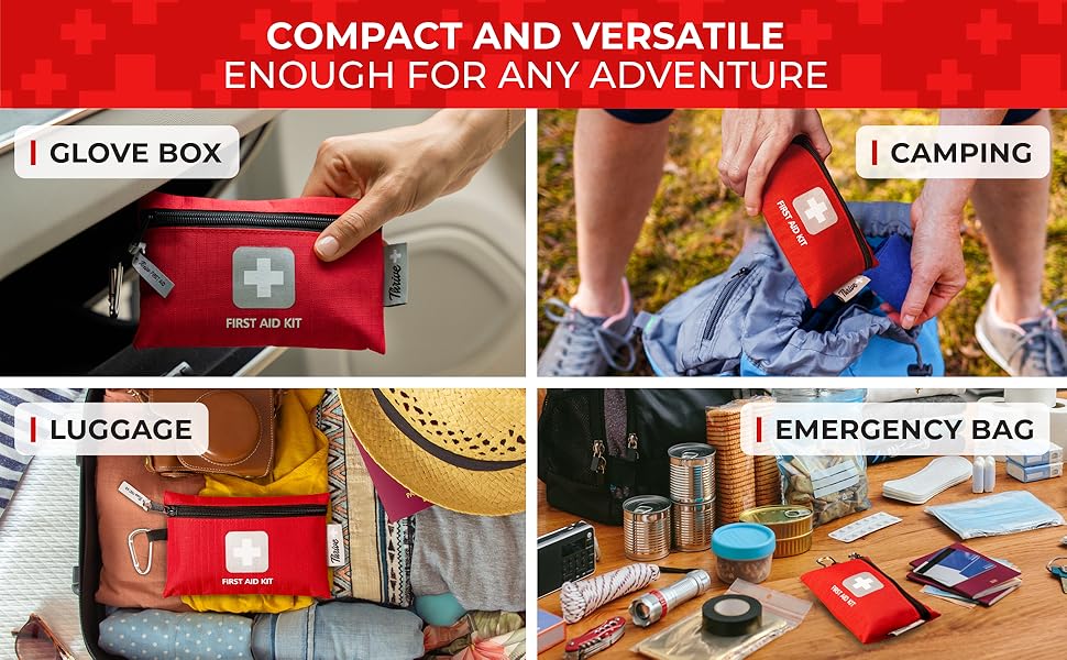 Thrive Mini First Aid Kit Travel Size (66 Piece) 