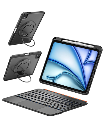 360 Rotatable Magnetic Detachable Keyboard Case