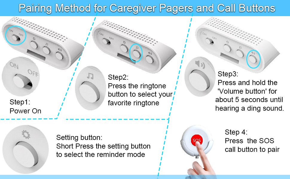 caregiver pager and call button