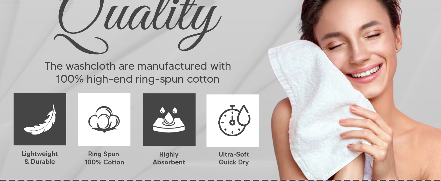 white washcloths 12 pack
