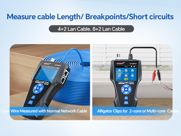 Network Cable Tester, Ethernet Tester with LCD Tracer, LAN Ethernet, PoE Test