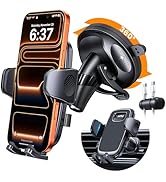 HTU [2026 Latest Upgrade Military-Grade Anti-Shake Car Phone Holder, 90+LBS Strong Suction Car Ph...