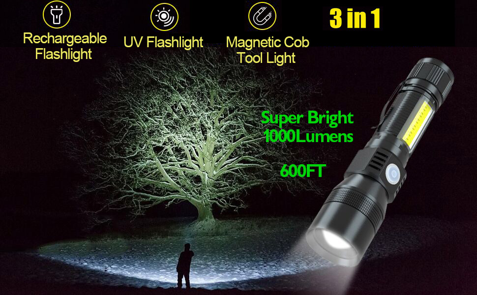 rechargeable flashlight,Magnetic flashlight,uv flashlight
